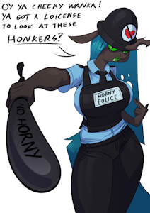 Horny Police by Chrysalisdraws