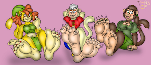 Monkey Foot Party by TheRedSkunk