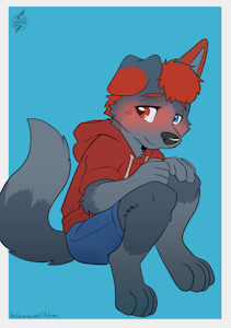 Nirro is just a shy pubby by Adroan