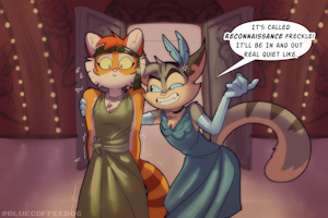 Flapper Cats by bluecoffeedog