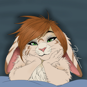Pillowtime Striped Bunny by kittensnark