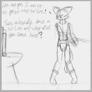 Toilet prohibited (sketch) by LegionSilv