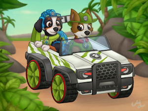 Dino Tracks (TrackerXRex) CH 2: Jurassic Ruins by Biowolf12