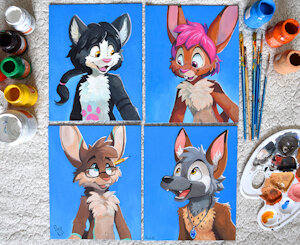 The Furry Bunch by pandapaco
