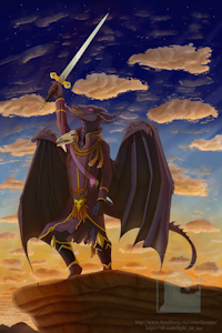 [Raffle Art] Dragon Commander by Alcyone