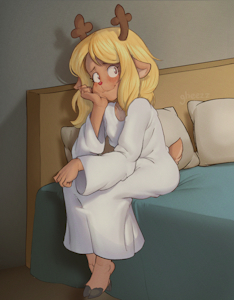 Noelle on bed by gheezz