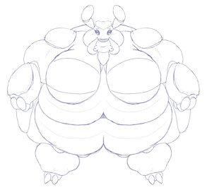 strongfat beetle woman prototype by Arakasa