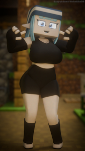 Ford Chan! (MC Edition?!) by NekoAiko3D