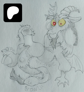 "Uncanny Discordance" (Thank You! Patron Sketch for Neuholt) by draconicdreamsart