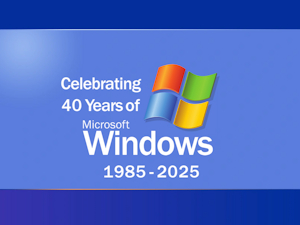 Celebrating 40 Years of Microsoft Windows by CartoonFoxArt2002