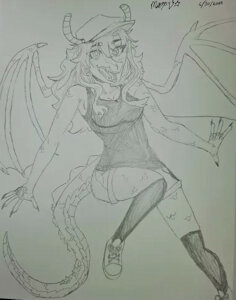 my female dragon form by Kayawaterdragon01