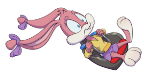 Babs Bunny's Ride Pod Seat Tryout (Commission) by Tho6Who4e2000