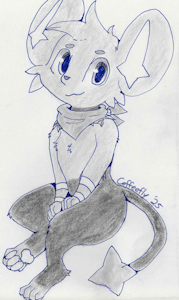 Sitting shinx by CoffeeFly