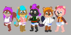 The Romper Family by BlazeHeartPanther