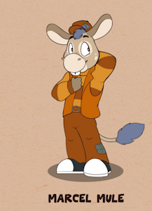 Marcel Mule (Get along gang OC) by Chimaera