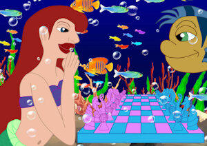 Ariel gioca a scacchi by Scorpione87