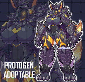 [ADOPTABLE] / Protogen Berserker by Sheecktor