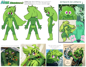 Alex Ref Sheet (Collage Ver.) by Carpetwurm