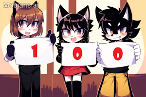 100 Watchers!!! by FurryLesbianArmy