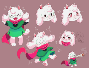 My Ralsei design! by M0n0M0nk11