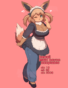 maid eevee adopt reminder by bunehhhhhh