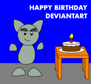 Happy Birthday DeviantArt by CartoonFoxArt2002