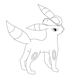 Umbreon hat by Orca666