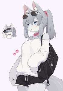 Comfy wolf by Lightyy
