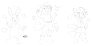 [WIP] New adoptables batch! by BabyFurFluffyCanvas