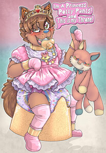 A Sissy princesses Throne by CharryMuckyPup