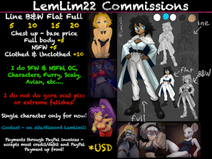 Commissions sheet! by LemLim22
