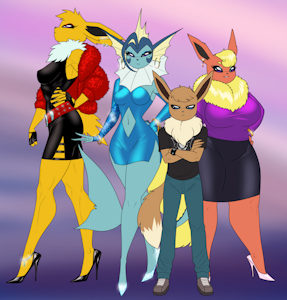 Eevolution siblings by CronicalTonic