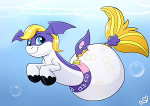 seapony diaper by KASTMI