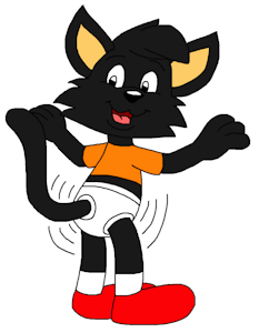 Boogie the Domestic Cat Shaking his Body by CartoonFoxArt2002