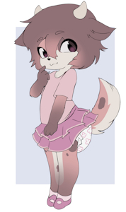 Little grin [commission] by LolliPounce