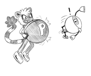 P-Ballooned Tangle fighting Egg Bots [1/2] by trejowauk