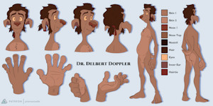 Delbert Doppler Model Sheet by PrismaNoodle
