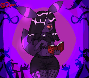 Goth Umbreon by DemonSigma