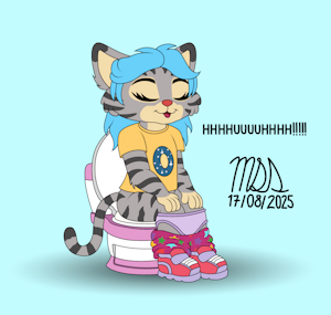 Olivia’s Camping Potty Break. by SultzWolf
