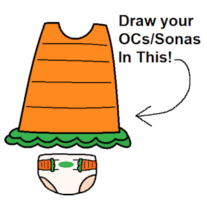Carrot Dress N Carrot Tape Diaper Meme by DanielMania123