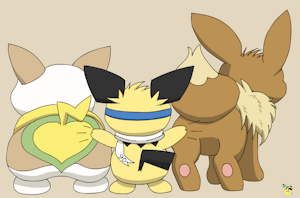 Yamper or Eevee by pichu90