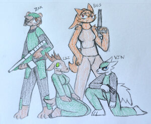 whitewolf soldiers by sylveon69