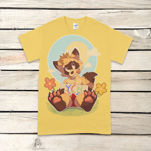 Krimson YCH Shirt and Mousepad by StickyPawsPrinting