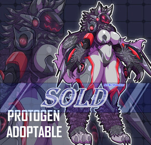[ADOPTABLE] / Dark Protogen by Sheecktor
