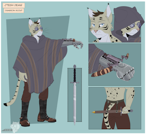 Reference Sheet: J'Tesh Demir by Crocdragon