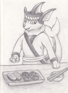 Sushi Chef Vaporeon by Vulnec