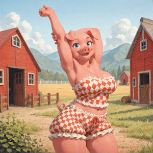 [Request] Cute Pig by yisikopato