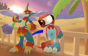 Beach workout by blankdummy