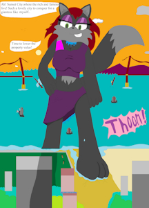 Scylla Attacks Sunset City: Landfall by Jaredthefox92