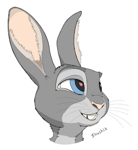 Bunny portrait by silkleo